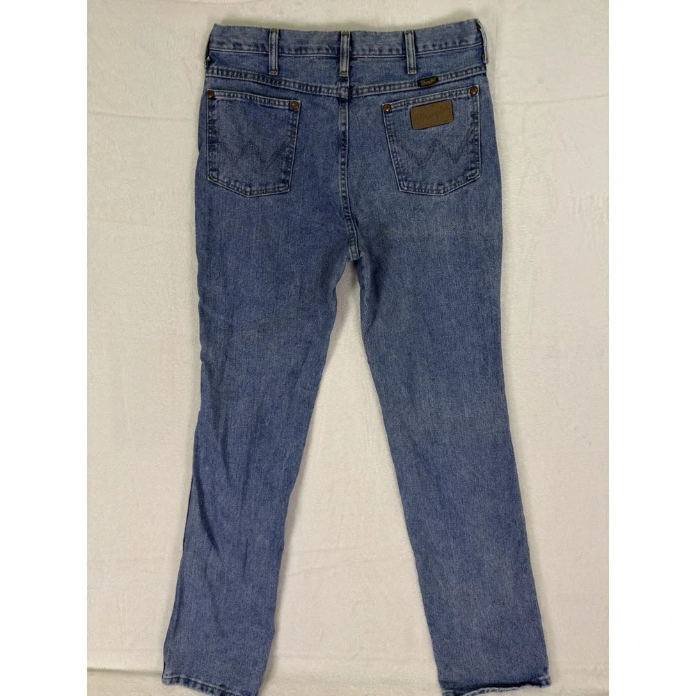 Wrangler 936ATW Jeans Mens 32x36**‎ Cowboy Cut Light Wash Slim Fit Denim USA VTG